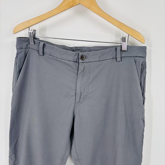 Lululemon Pants Mens 36 Grey Gray ABC Slim Fit Five Pocket Utilitech Performance - Picture 3 of 8